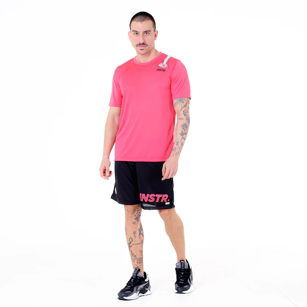 BERMUDA 2 EM 1 FITDANCE INSTRUCTOR PRETO EST ROSA - Image 5