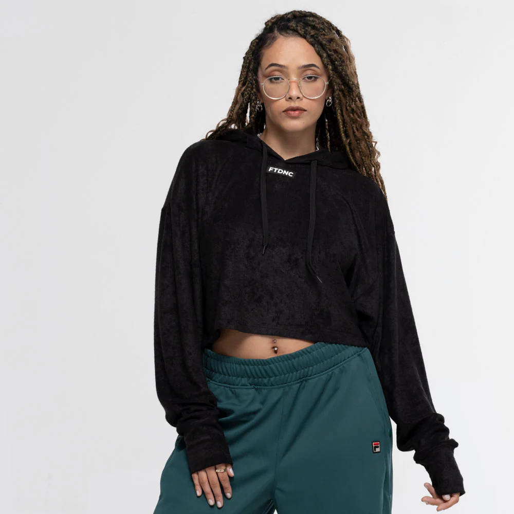 BLUSÃO CROPPED ATOALHADO FTDNC PRETO - Image 10
