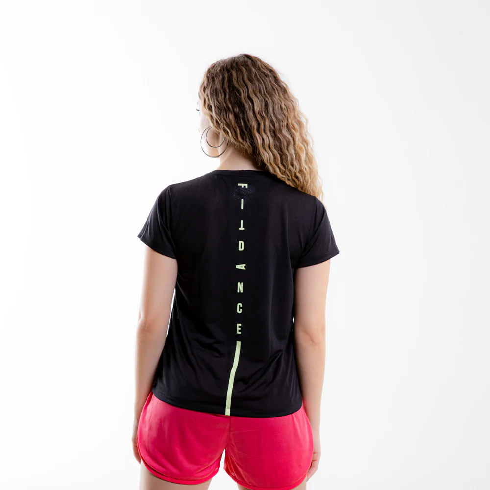 CAMISETA LISTRA FITDANCE INSTRUCTOR PRETO EST AMARELO - Image 3