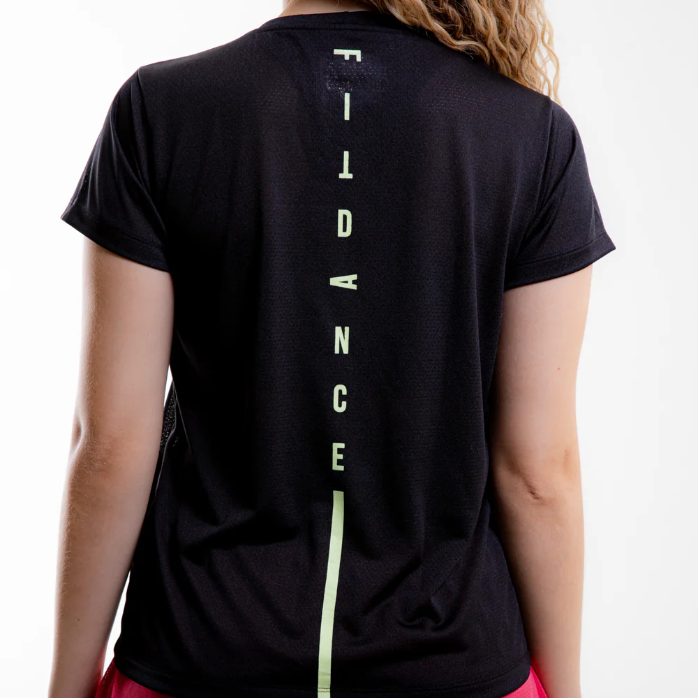 CAMISETA LISTRA FITDANCE INSTRUCTOR PRETO EST AMARELO - Image 5