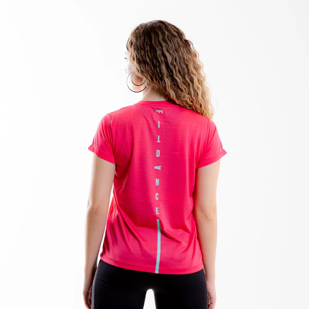 CAMISETA LISTRA FITDANCE INSTRUCTOR ROSA - Image 3