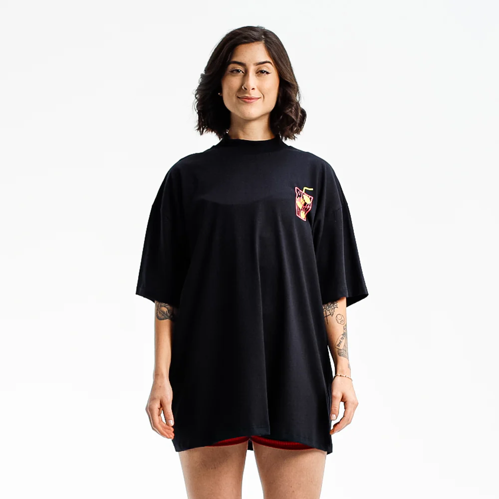 CAMISETA OVERSIZED PL FITDANCE PRETO - Image 3
