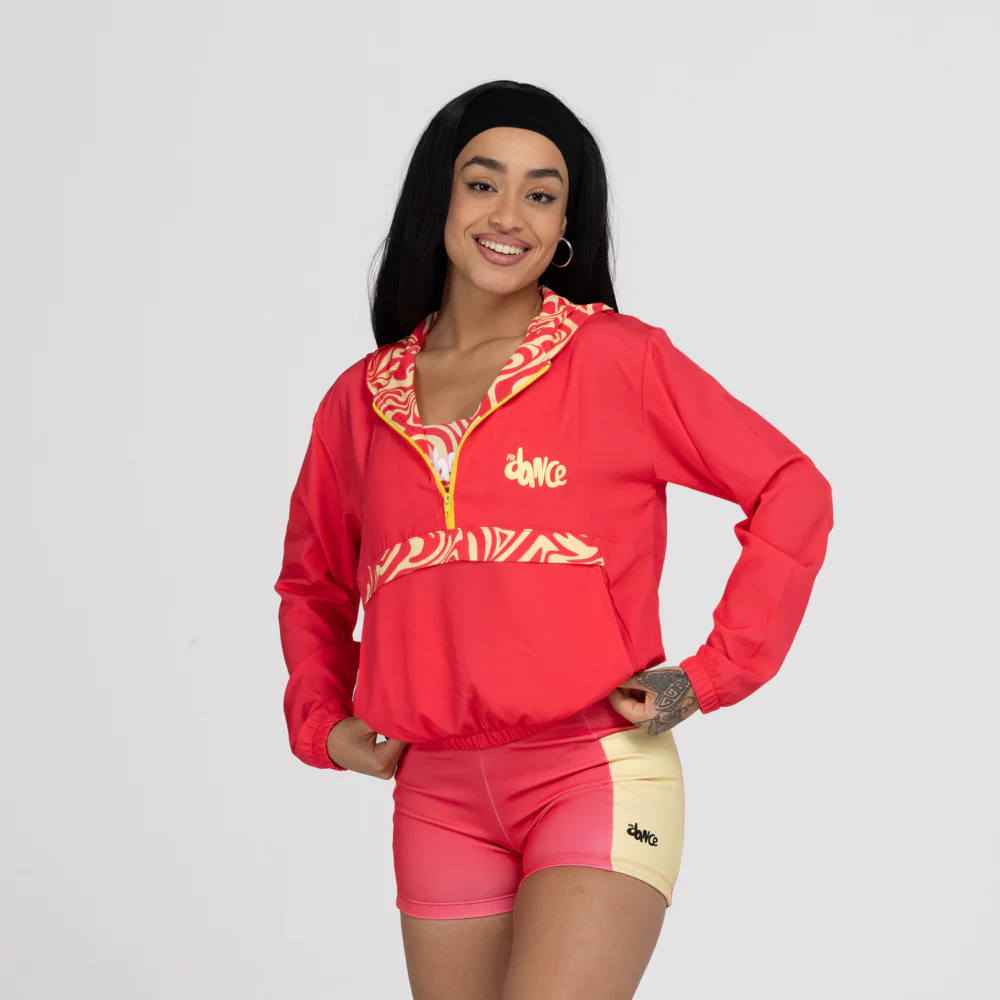 CORTA VENTO CAPUZ ESTAMPADO FITDANCE ROSA - Image 11