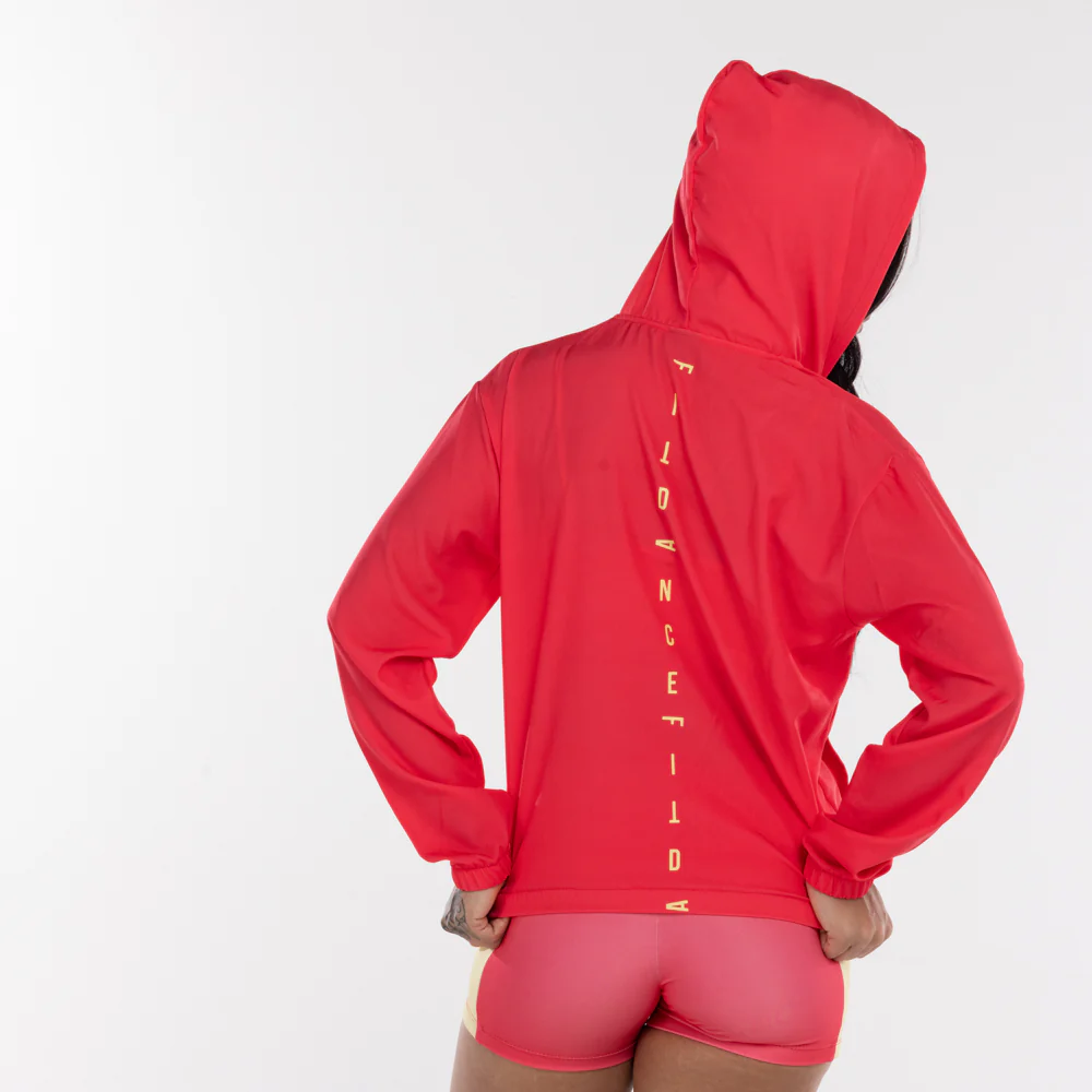CORTA VENTO CAPUZ ESTAMPADO FITDANCE ROSA - Image 3