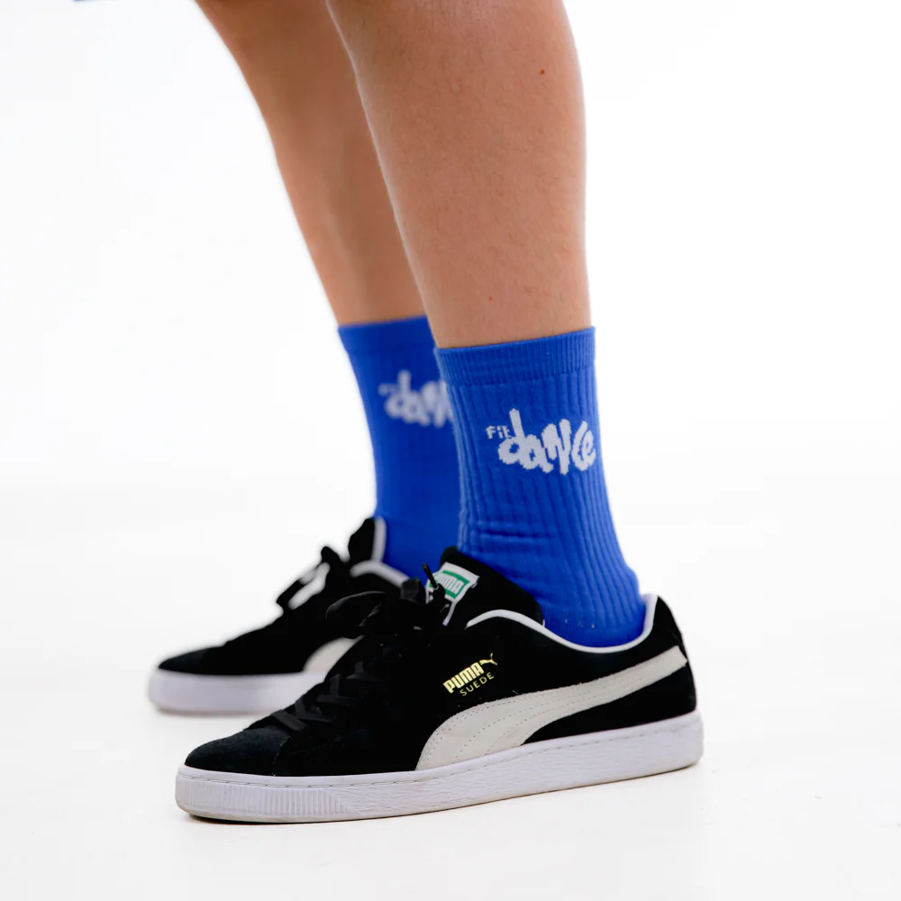 MEIA CLASSIC FITDANCE AZUL + BRANCO - Image 4