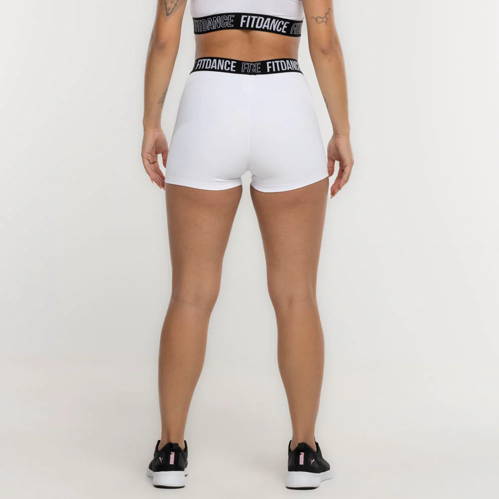 SHORTS ELASTIC COMPRESSION FITDANCE WHITE - Image 3