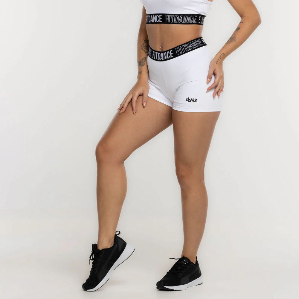 SHORTS ELASTIC COMPRESSION FITDANCE WHITE - Image 9