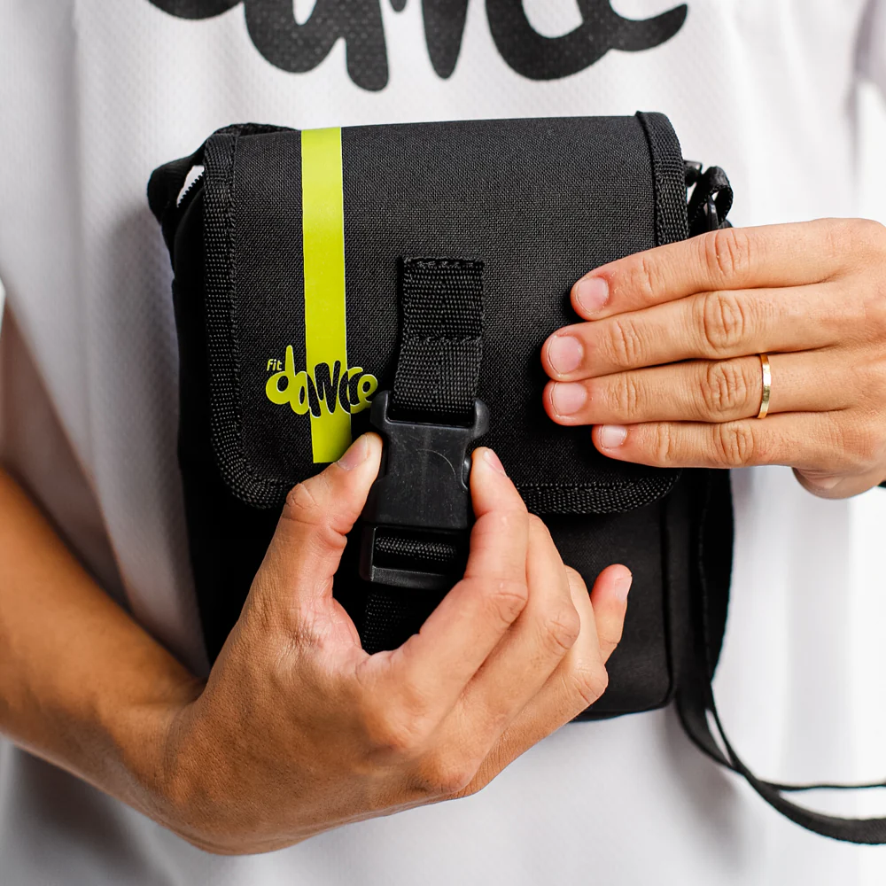 SHOULDER BAG FITDANCE LINES PRETO EST AREIA - Image 3